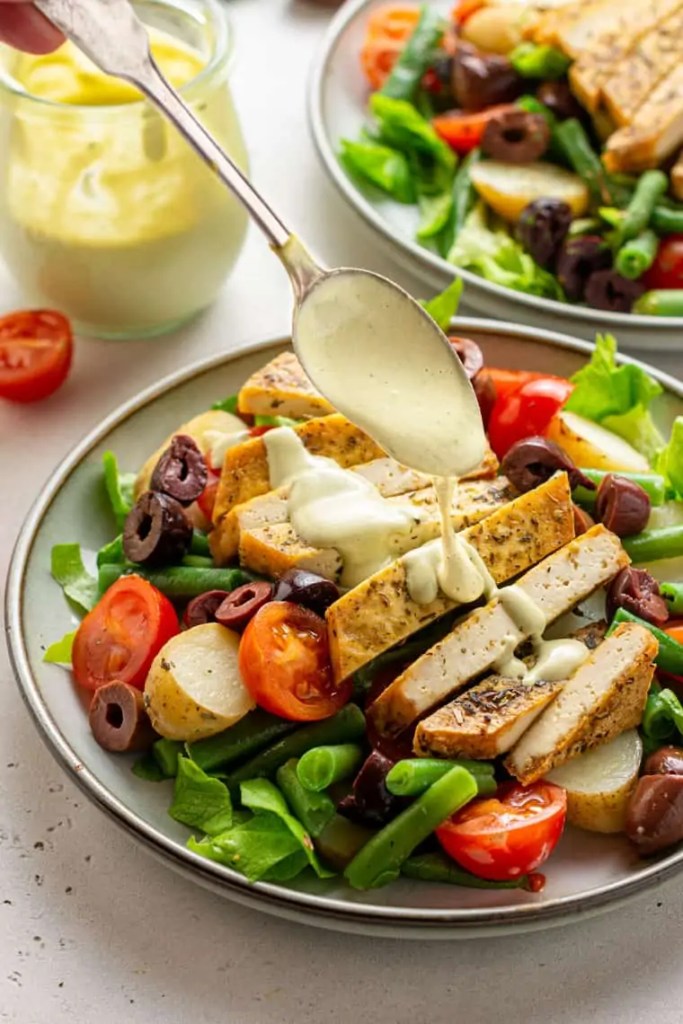 Tofu baked in lemon infused rapeseed oil